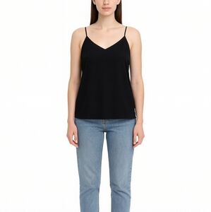 Banana Republic Womens NWT Black Spaghetti Strap Tank Size M Layering Office